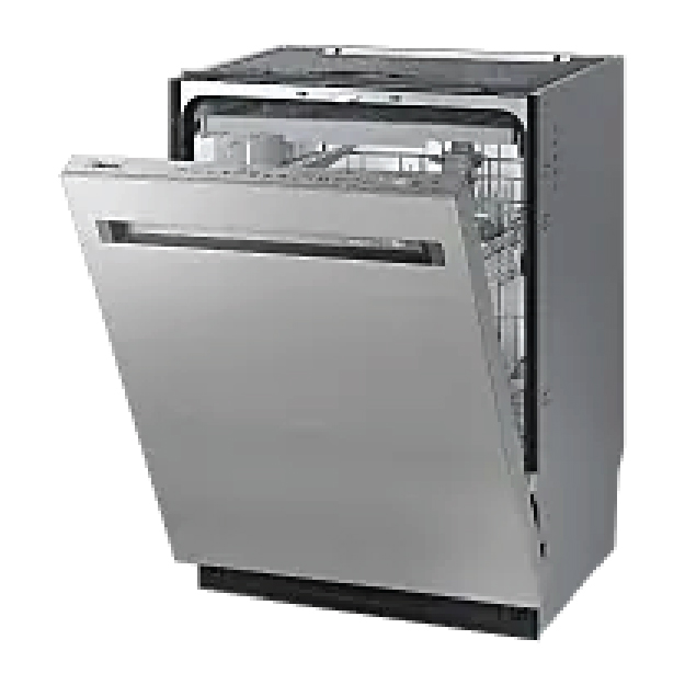 Technician inspecting an ice maker in a commercial kitchen.